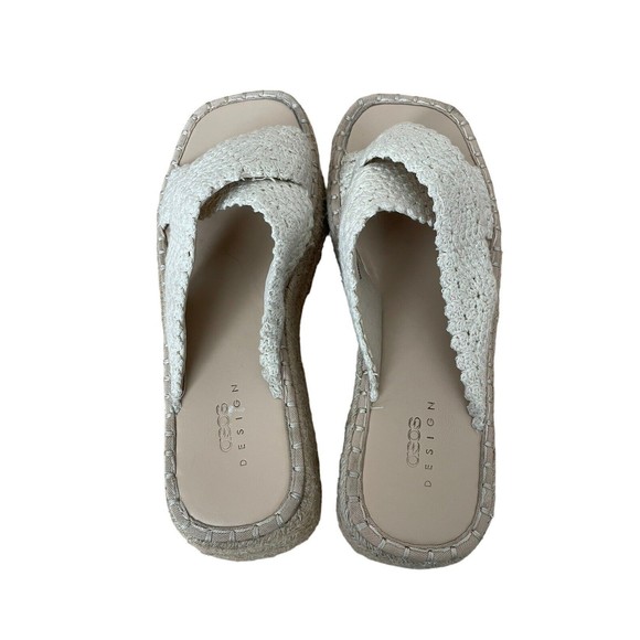 ASOS Design Women's 7‎ Jazlyn Flatform Crochet Mules - Picture 5 of 5